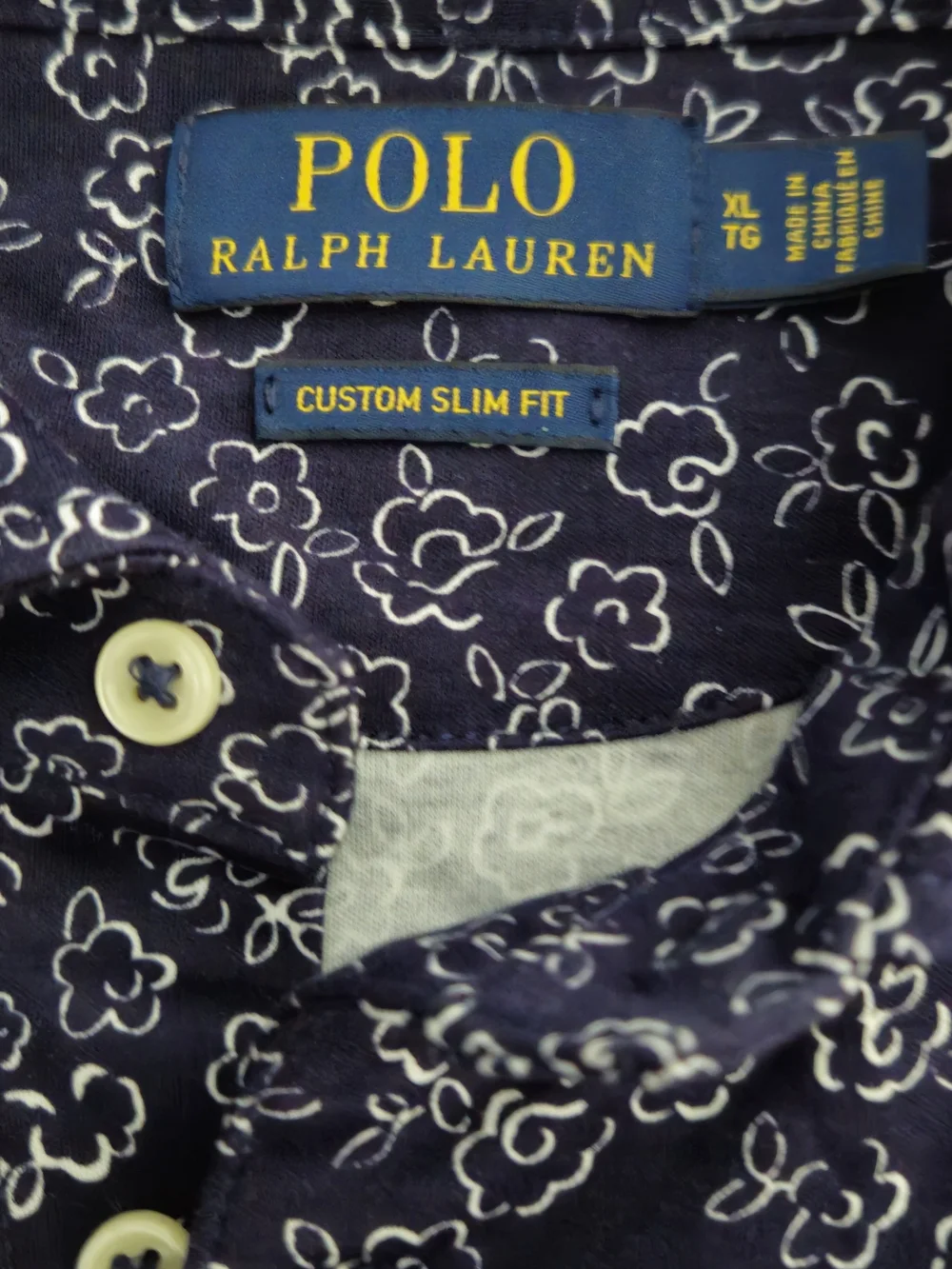 Polo by Ralph Lauren Navy White Floral Button-Down Shirt